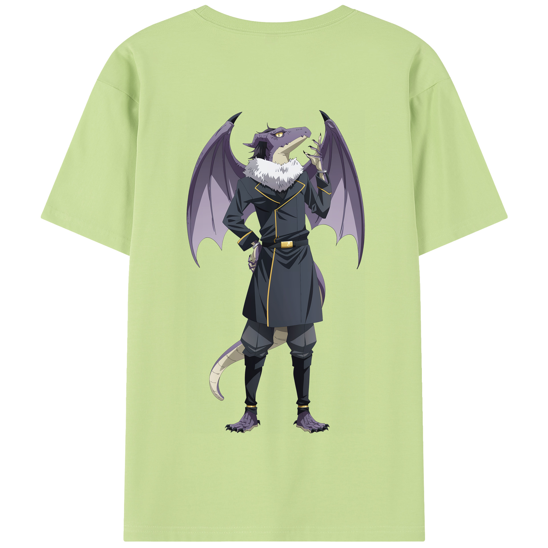 （画像用） 転スラ Regarding Reincarnated to Slime 綿100％半袖Tシャツ（背面プリント）